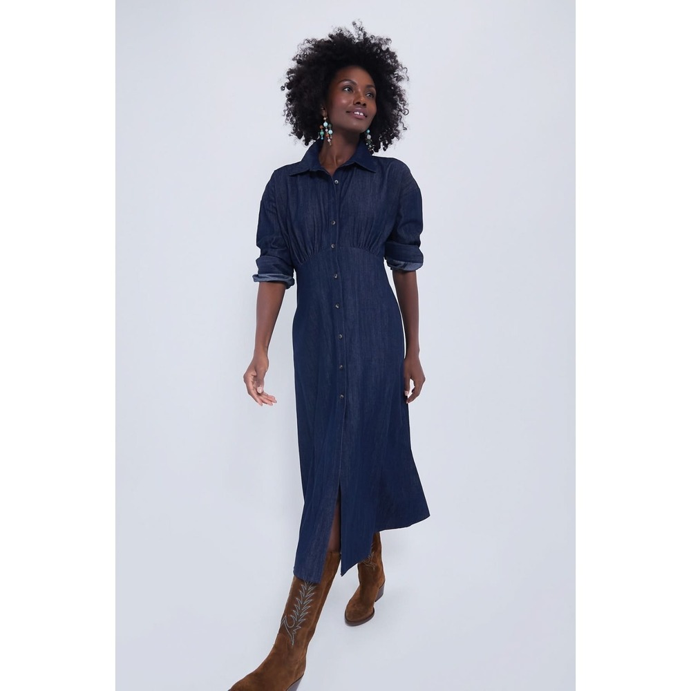 NWT Tuckernuck Denim‎ Allyson Dress Size Women's Large~Classic~Western~Americana